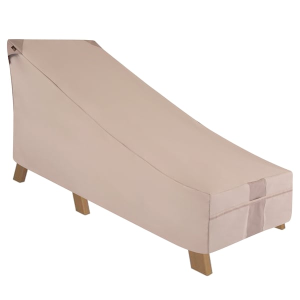 Modern Leisure Monterey Patio Day Chaise Lounge Cover, 78 in. L x 35.5 in. W x 33 in. H, Beige 2908 - main